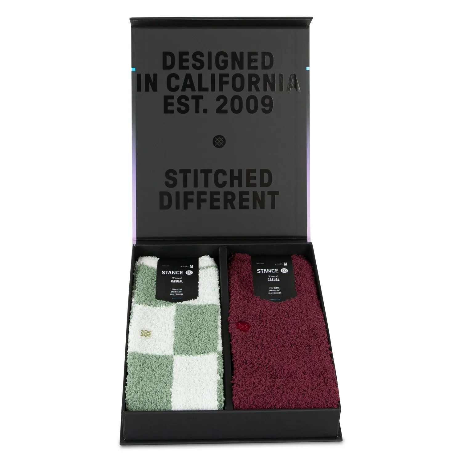 Stance Patchwork Cozy Crew box sæt multi – varme hyggestrømper