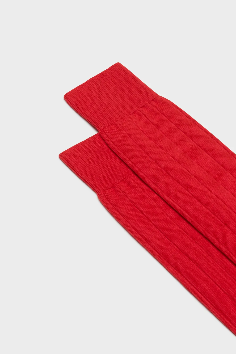 Bresciani Massimo herresokker red pima bomuld rib