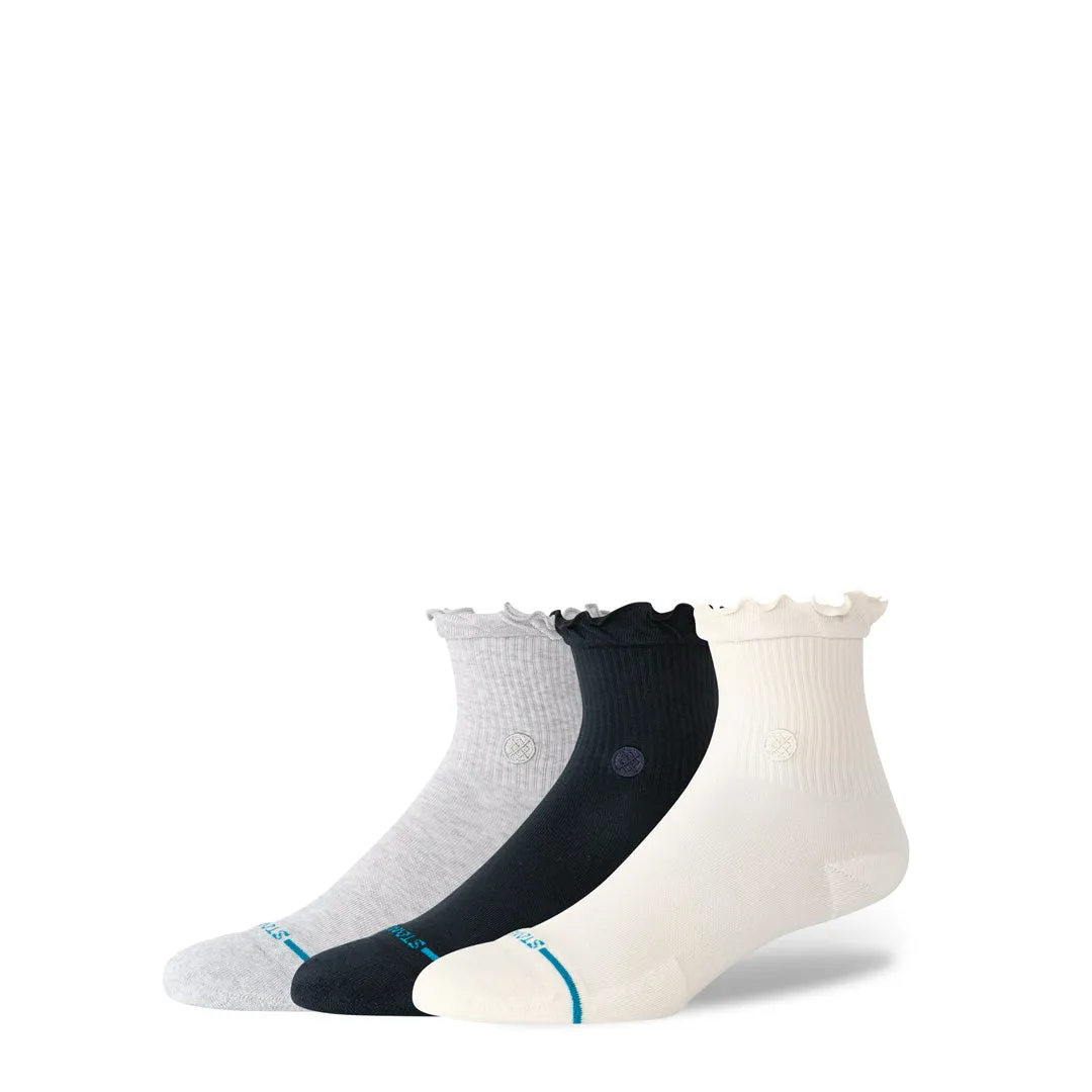 Stance Ruffle Icon Quarter Strømper 3-pak