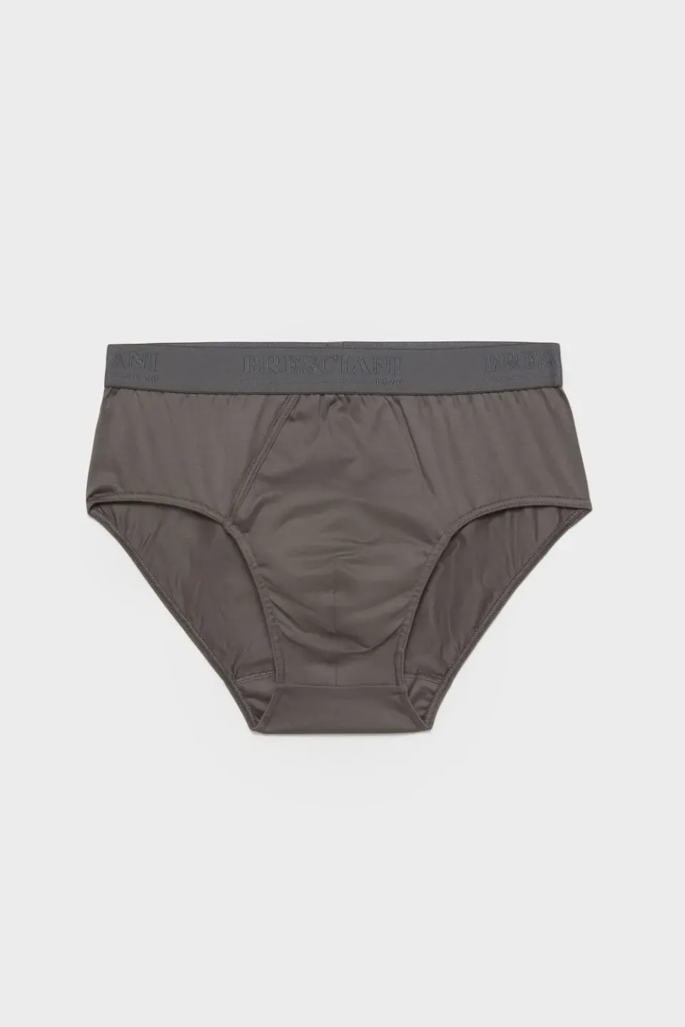 Bresciani Slip herreslip grå 100% bomuld