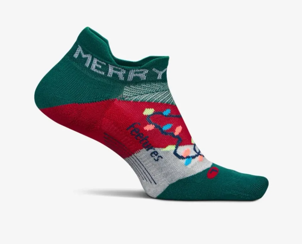 Feetures Elite Cushion No Show Tab løbestrømper Merry Bright
