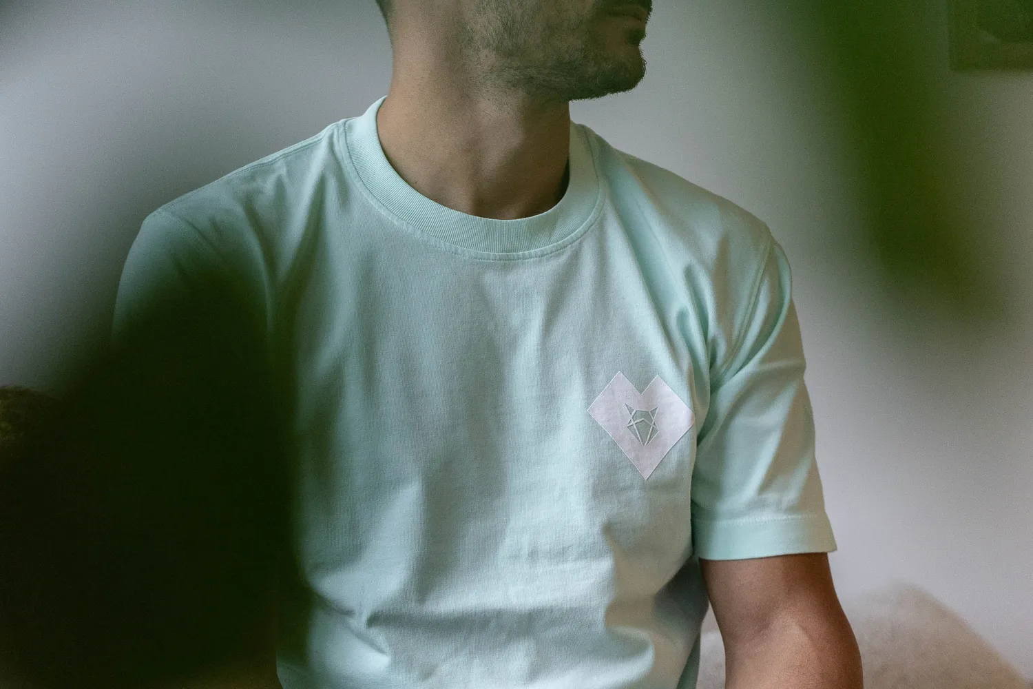 Incylence T-Shirt One løbeshirt men aqua V2 bomuld