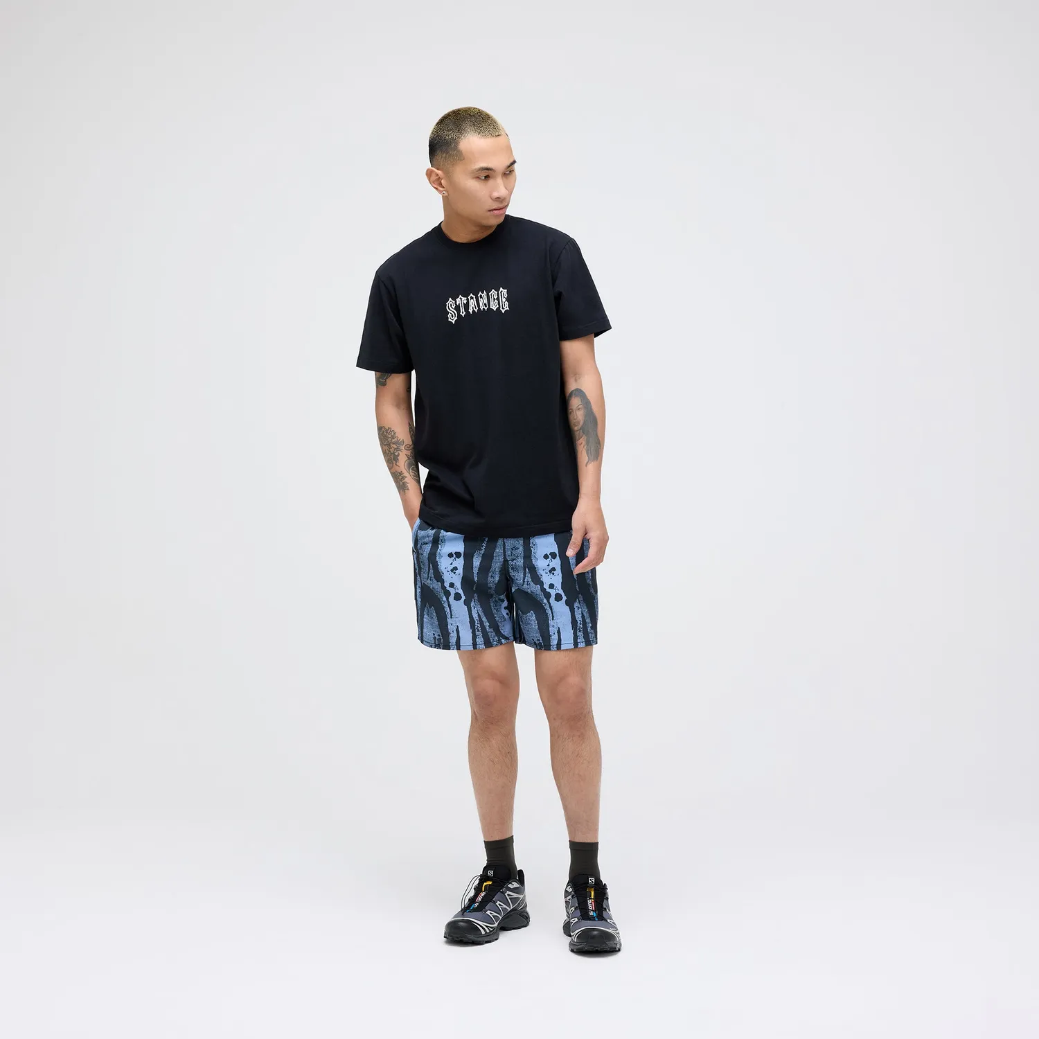 Stance Complex Hybrid 5" shorts Stone Blue stretch