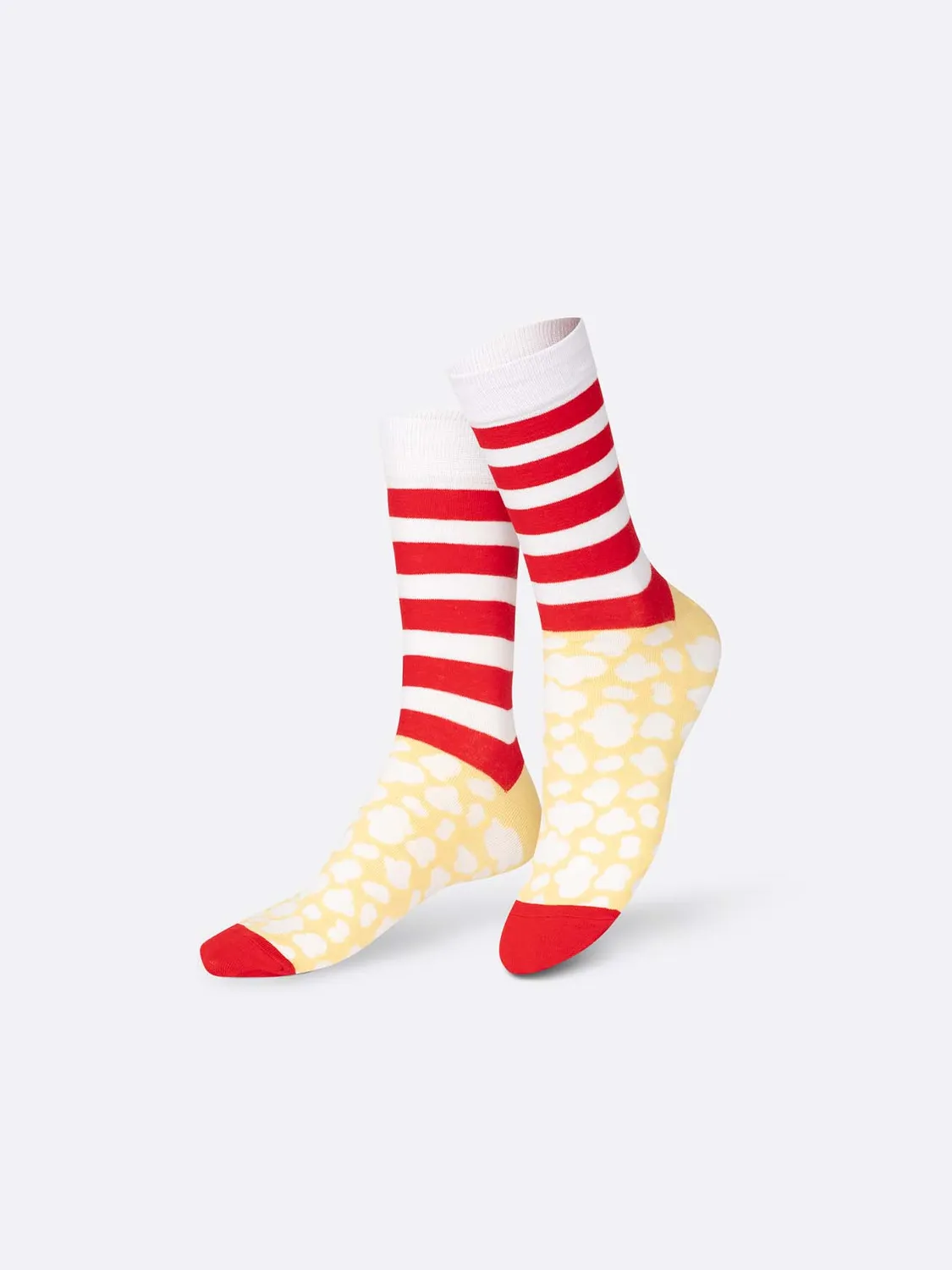 Eat My Socks Pop Corn sokker 1 par sjove