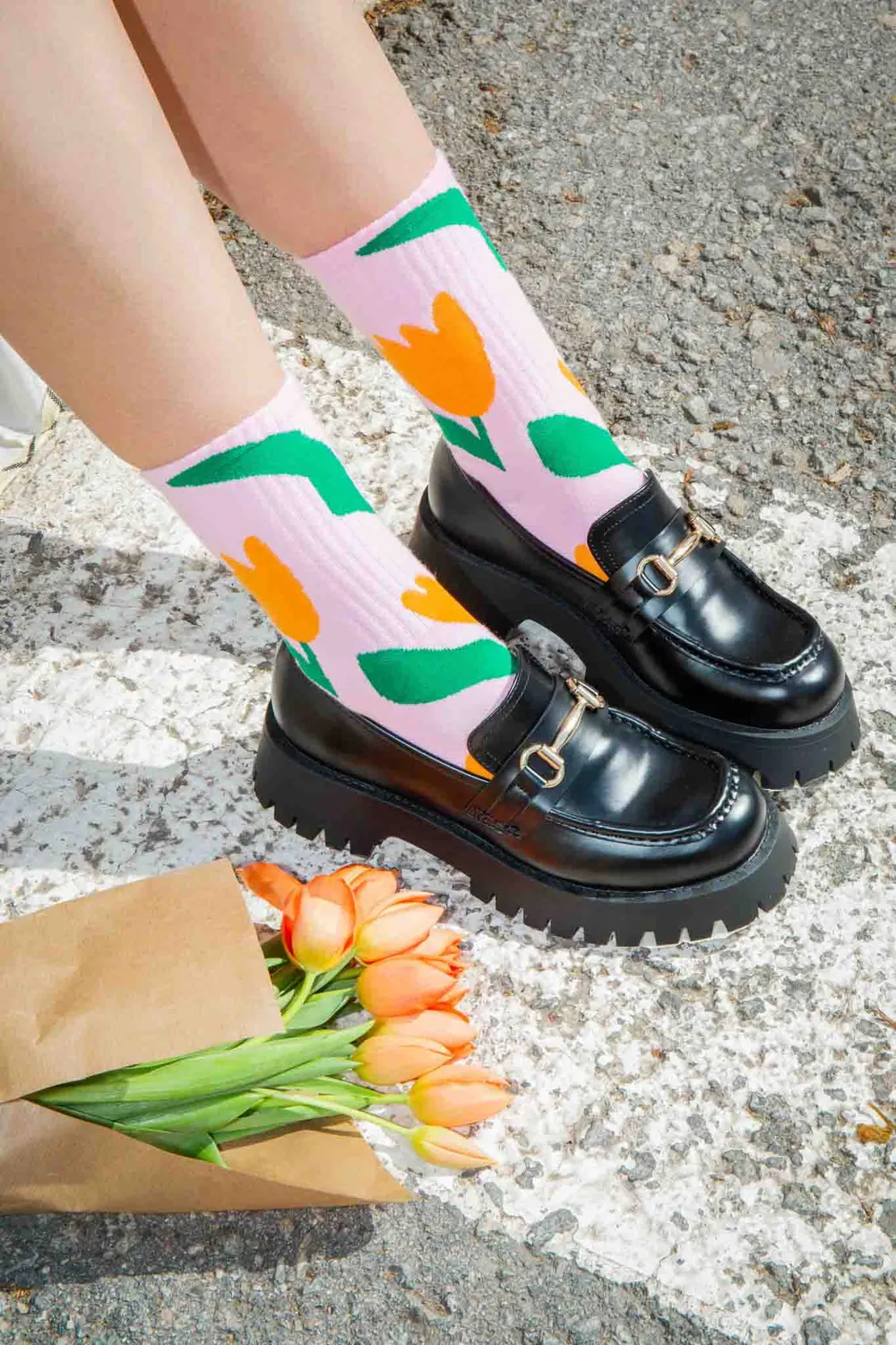Eat My Socks Tulip Flat-Pack sokker blomster