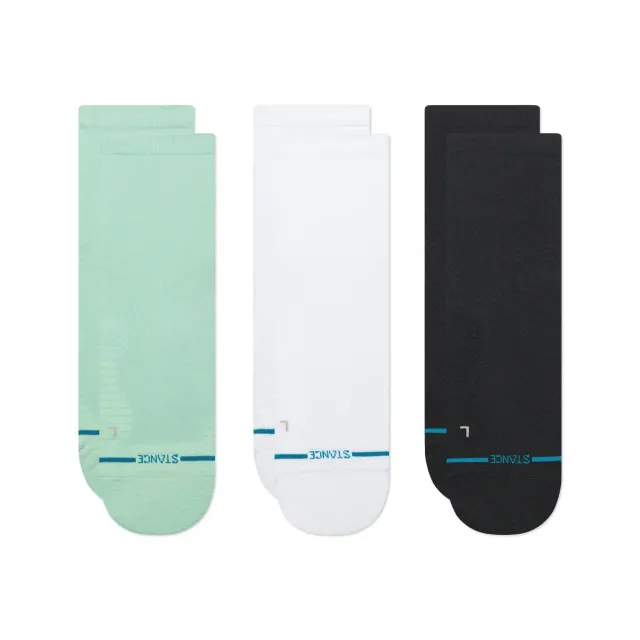 Stance Run Light Quarter løbesokker mint 3-pak lette