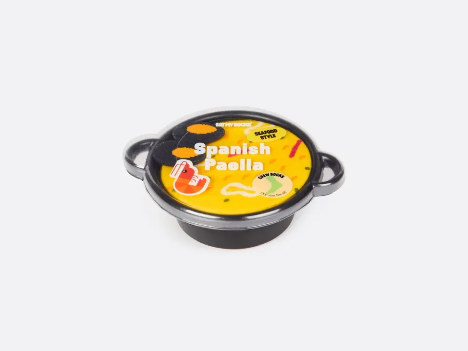 Eat My Socks Spanish Paella strømper paellaæske sjove