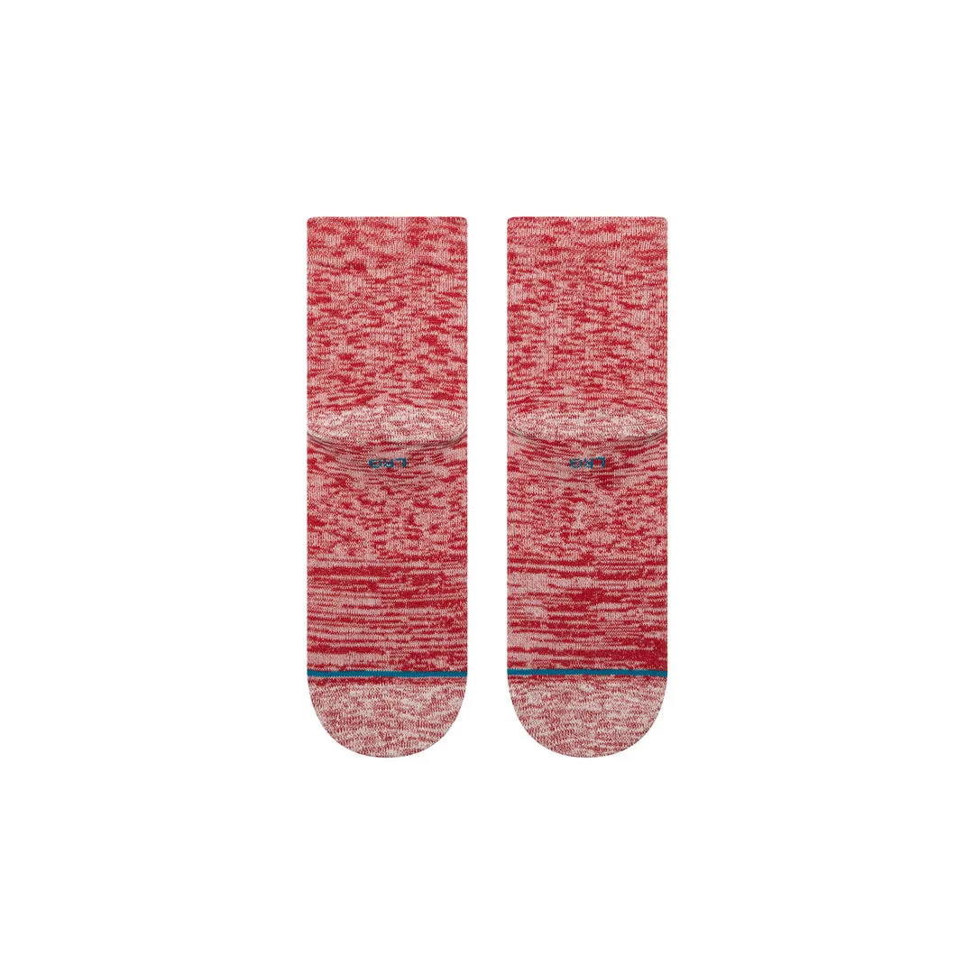 Stance Slub Quarter strømper rød 1 par medium polstring