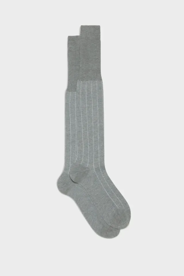 Bresciani Essentials Leone sokker grå 1 par bomuld