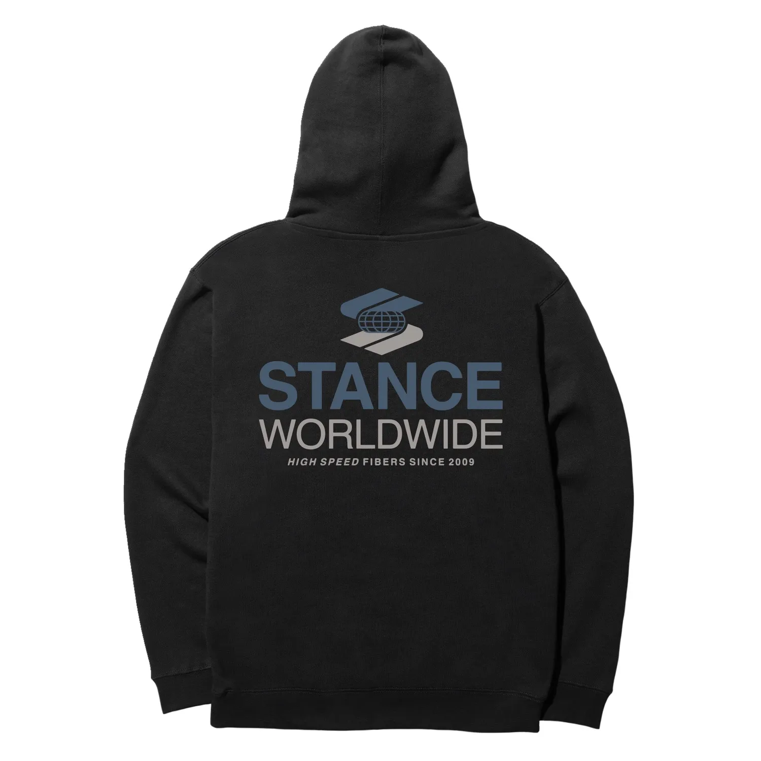 Stance Worldwide Hoodie sort bomuld medium