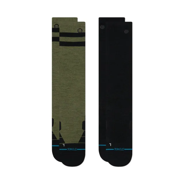 Stance Joven Ultra Light Wool skisok 2-pak oliv tynd