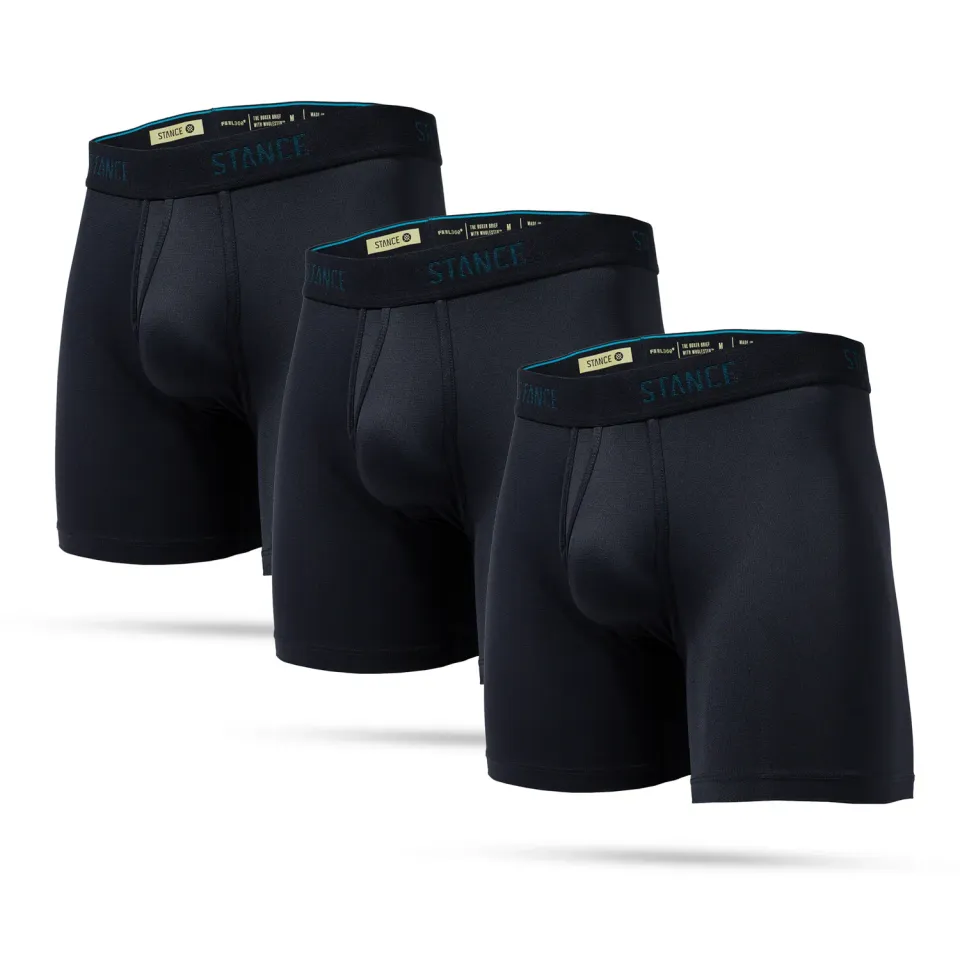 Stance Pure Wholester boxershorts sort 3-pak nylon
