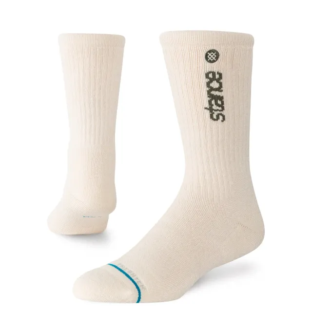 Stance Hike Worldwide Crew vandresokker Oatmeal medium