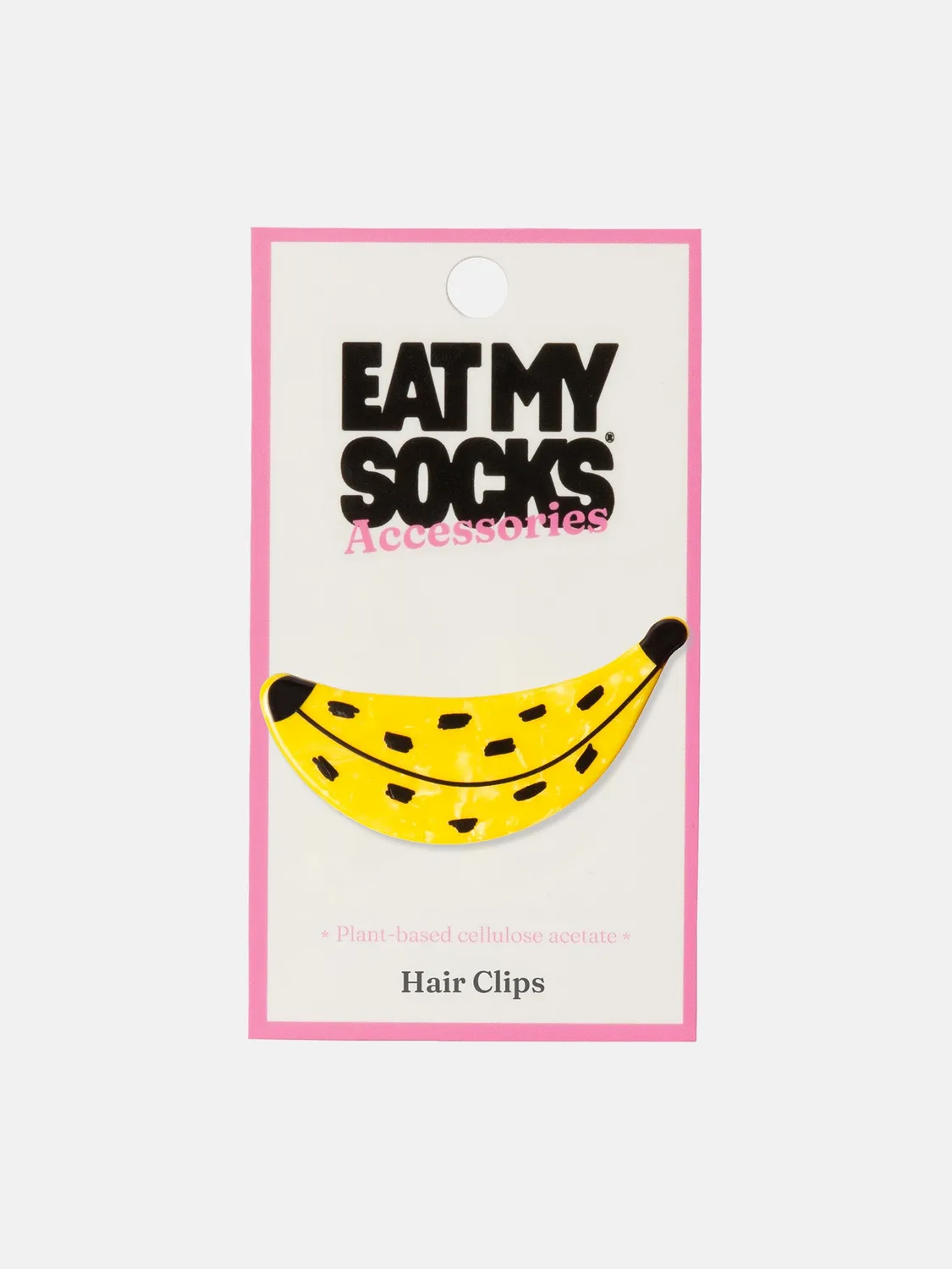 Eat My Socks Banana hårklips banan acetate
