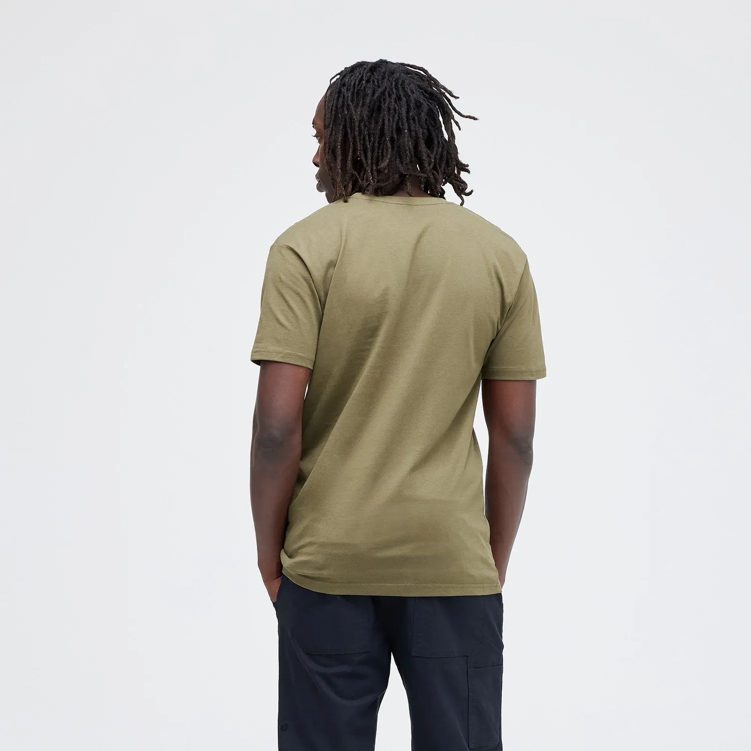 Stance See You t-shirt militærgrøn bomuldsblanding
