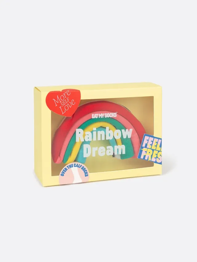 Eat My Socks Rainbow Dream sokker one-size med regnbue