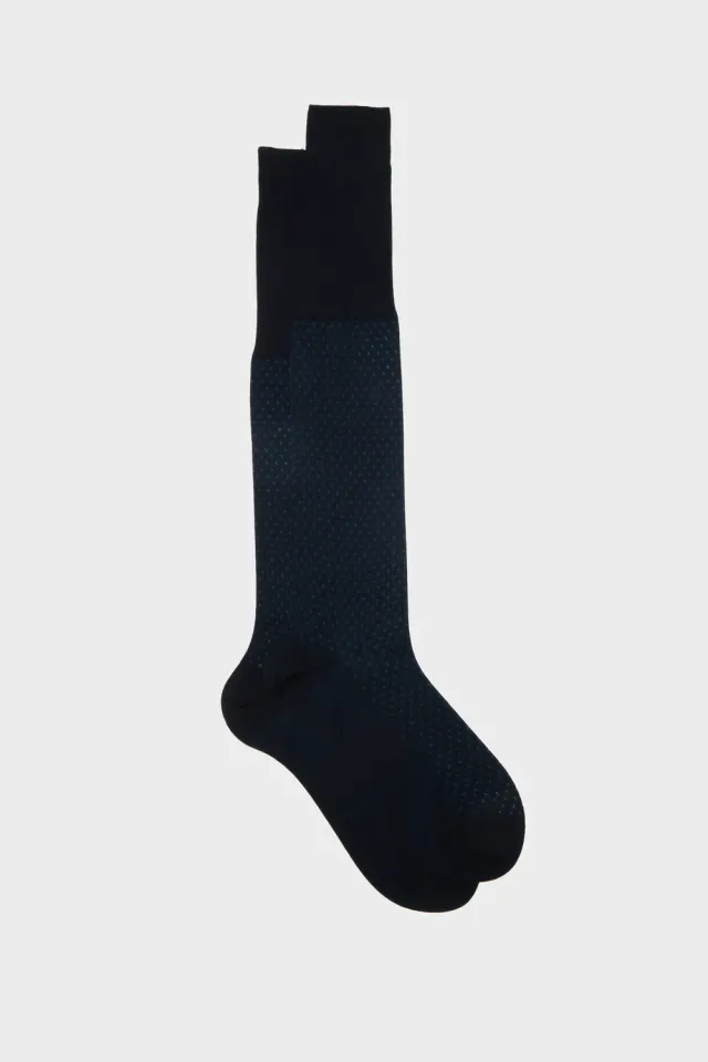 Bresciani Essentials Ferdinando strømper blå bomuld