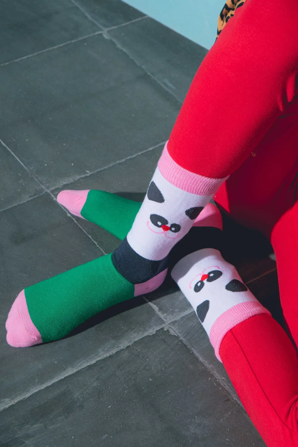 Eat My Socks Lazy Panda børnesokker bomuld