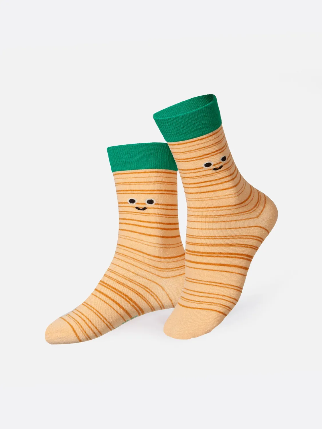 Eat My Socks Bon Croissant børnesokker funky creme