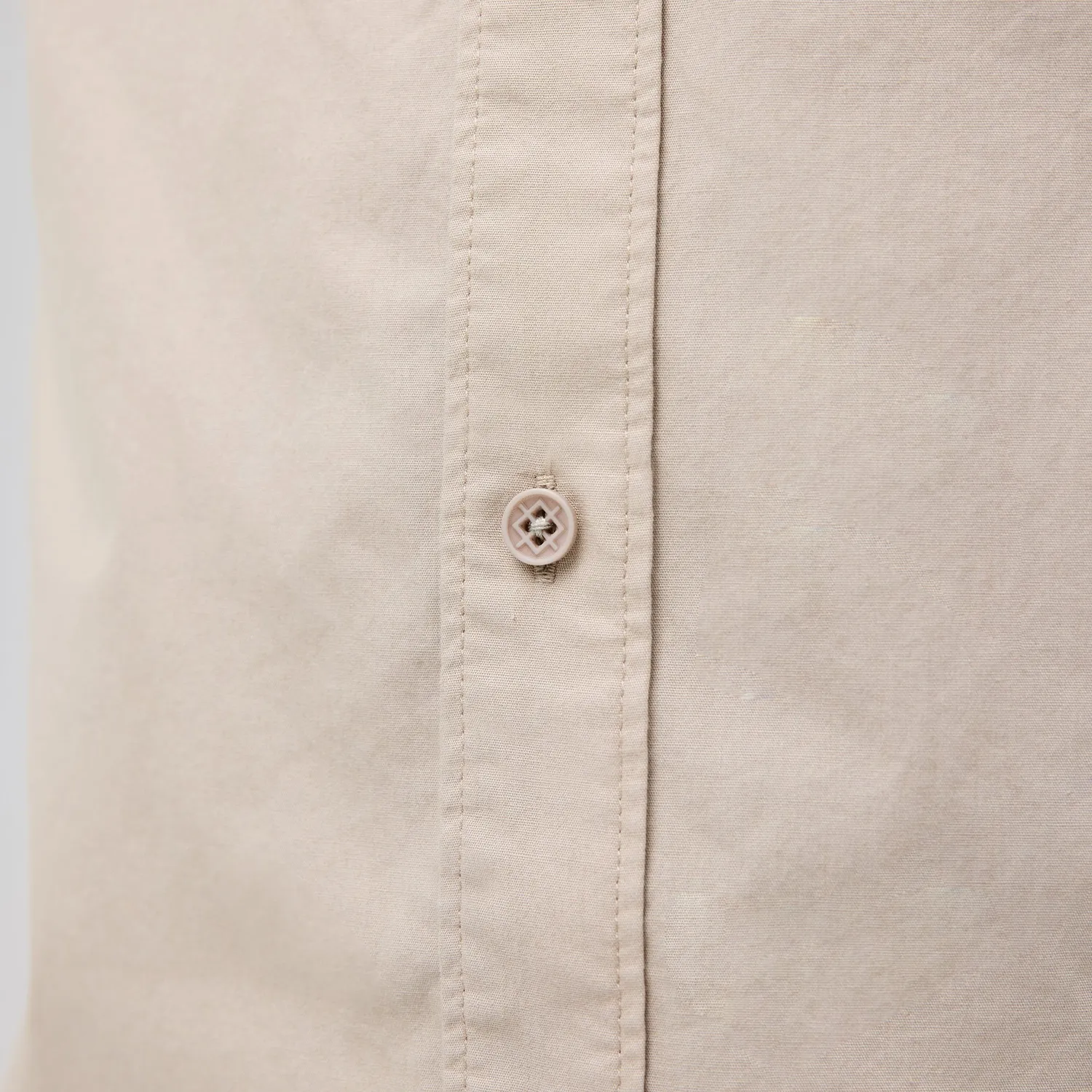 Stance Bales Button Up t-shirt string grey økologisk