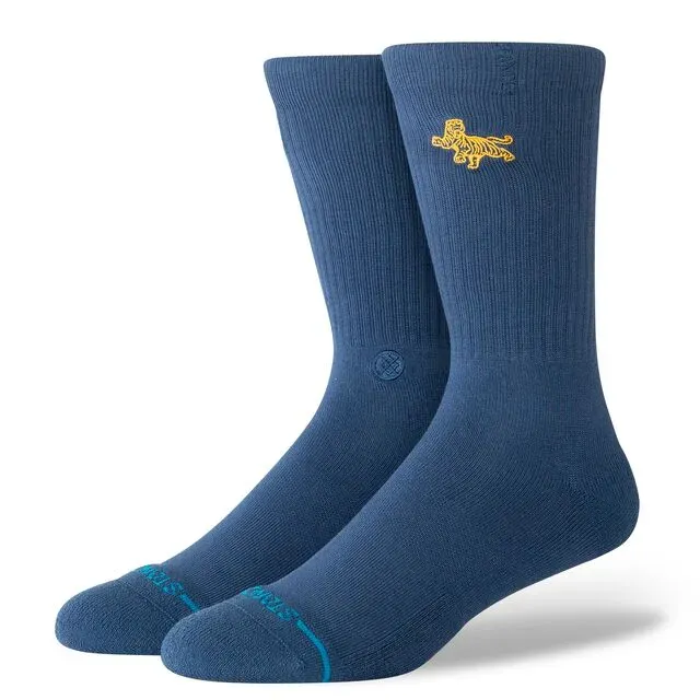 Stance Stripes Crew strømper navy blød