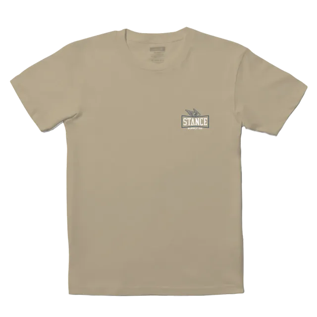 Stance Winged t-shirt khaki 100% bomuld