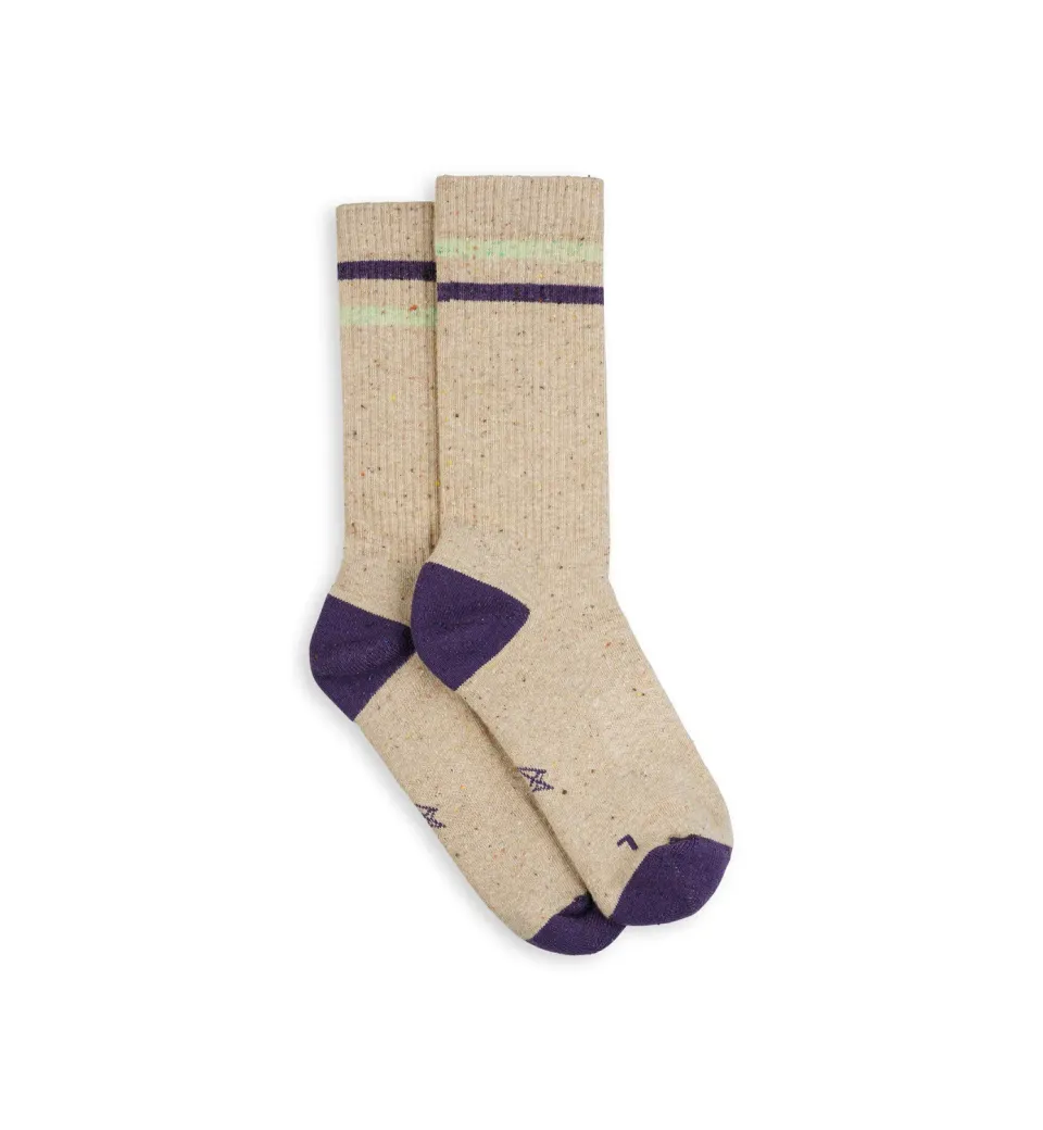 Incylence Lifestyle One hverdagssokker beige purple bløde