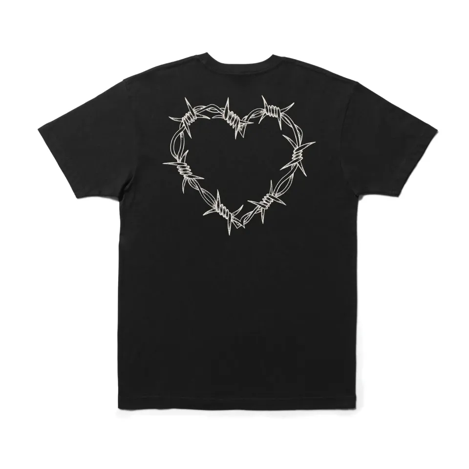 Stance Dont Go Bleedin My Heart t-shirt sort bomuld