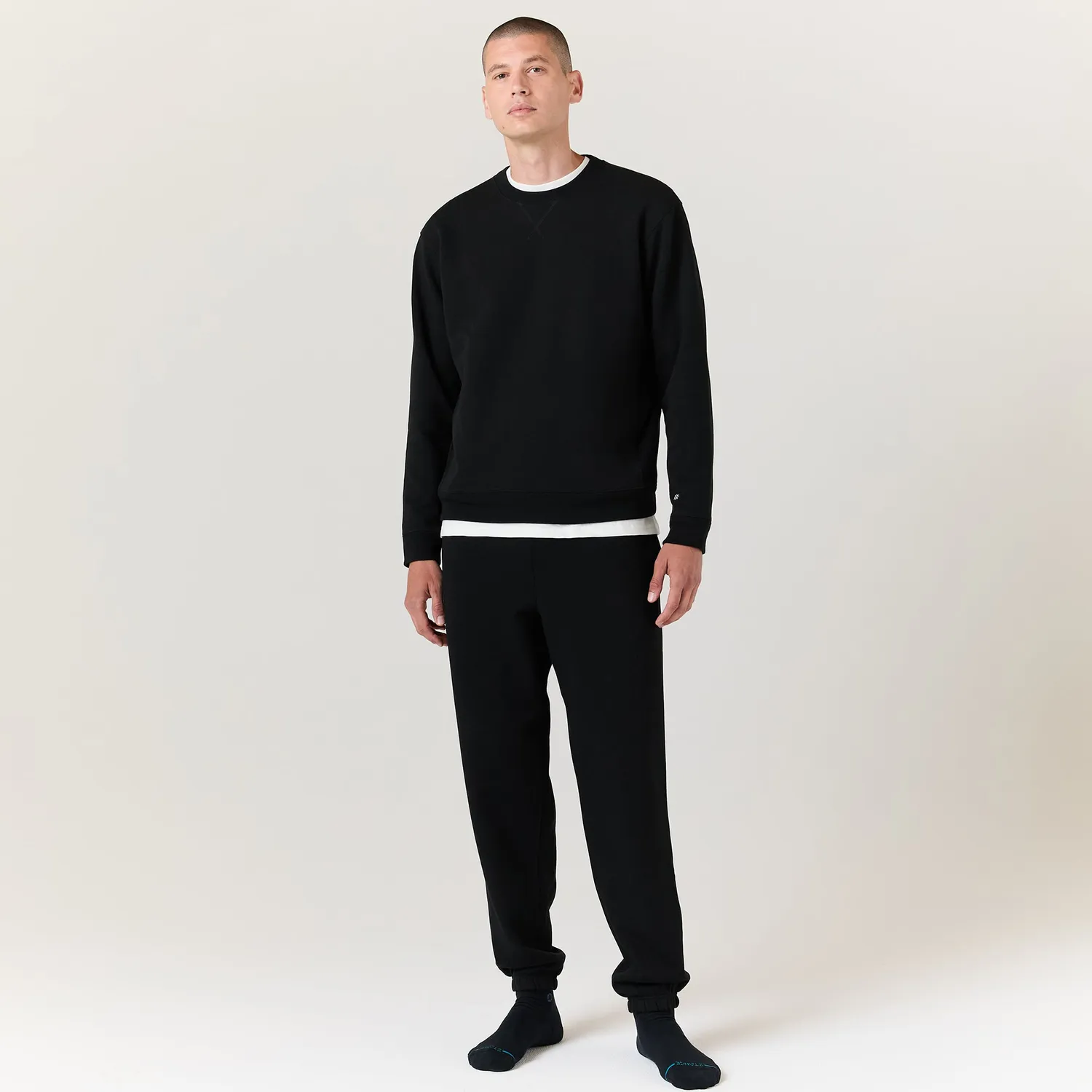 Stance Aura Crew sweatshirt sort afslappet