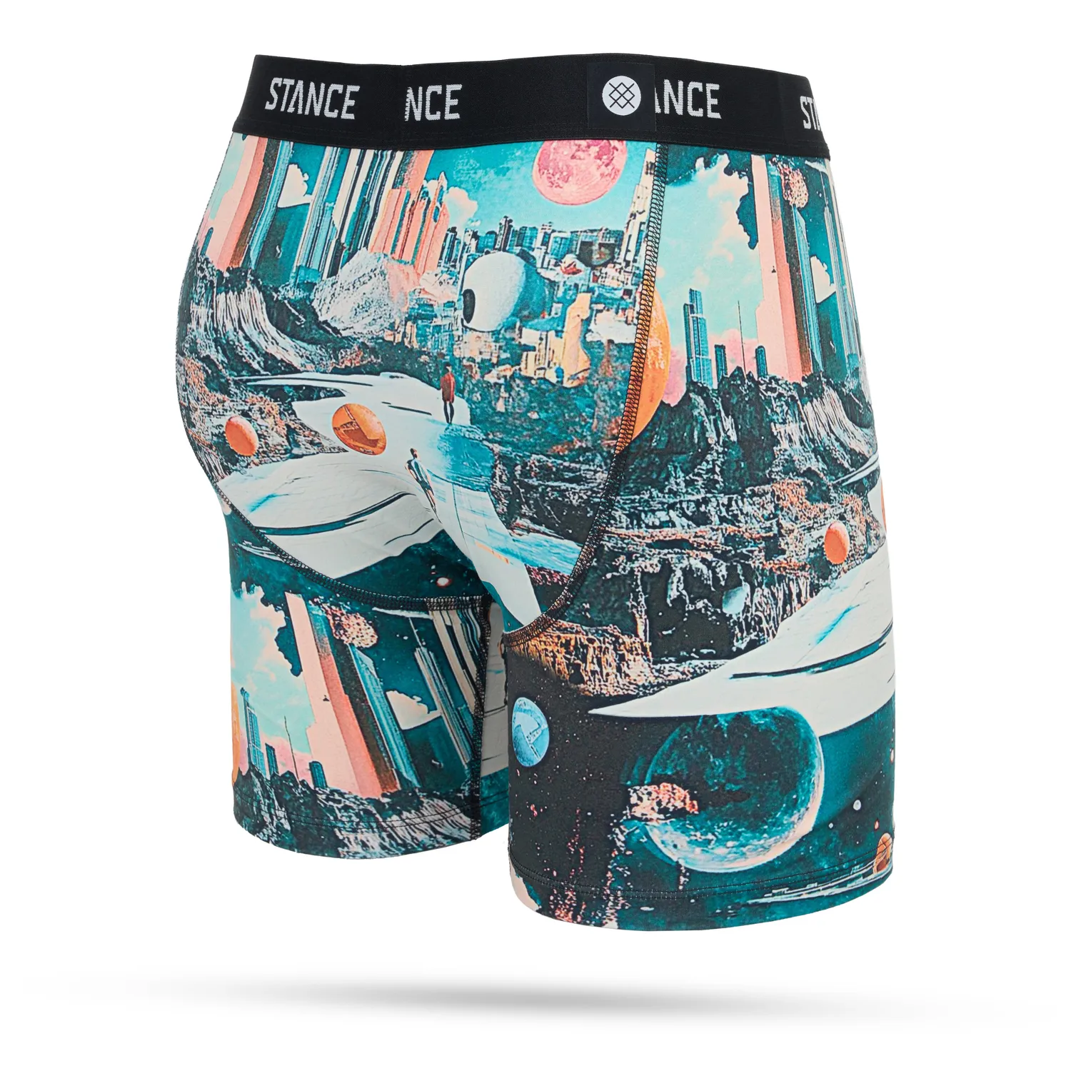 Stance Utopia boxershorts grøn polyester 15 cm