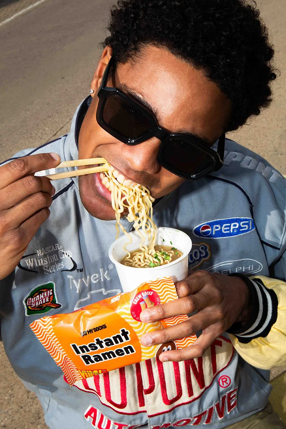 Eat My Socks Instant Ramen Chicken sokker nudel