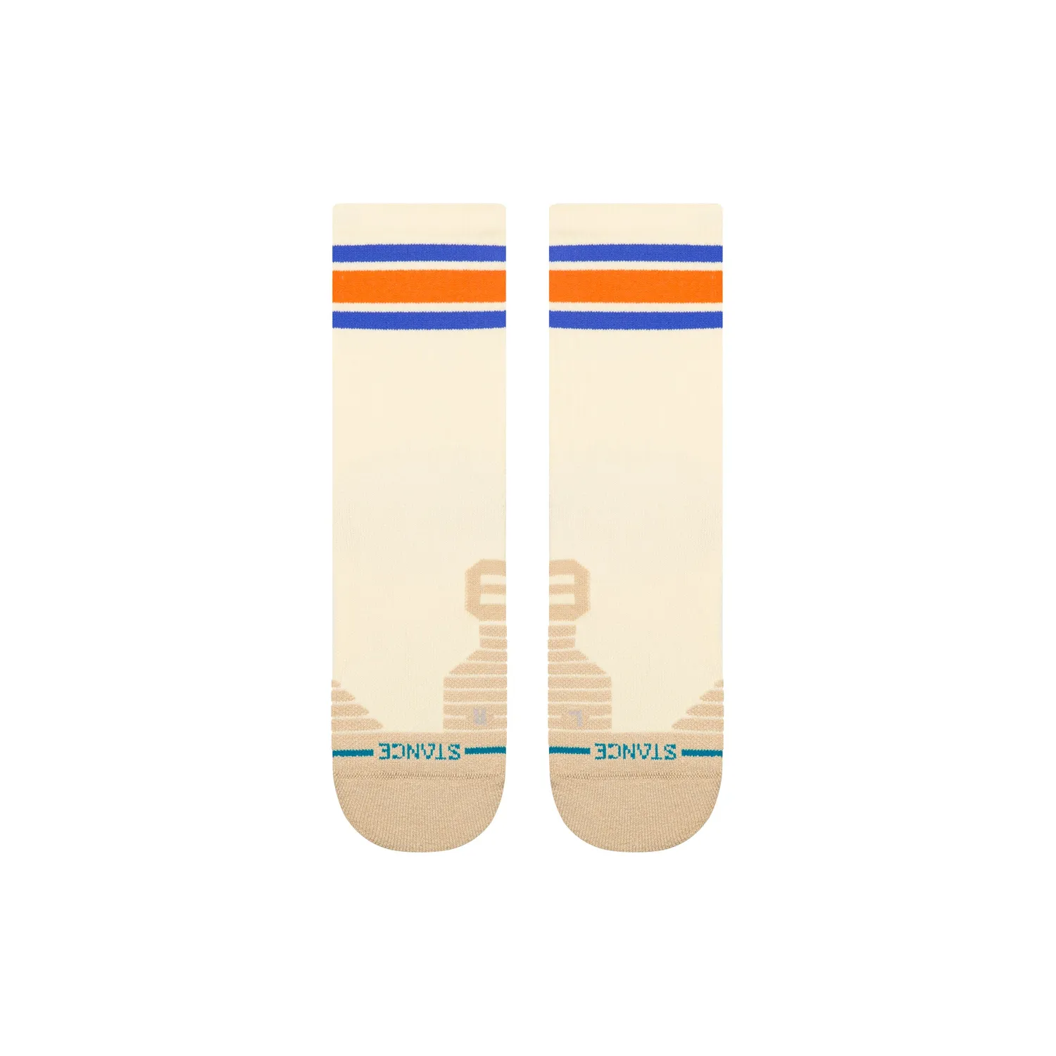 Stance Boyd Mid Ribbed Crew sokker canvas åndbar