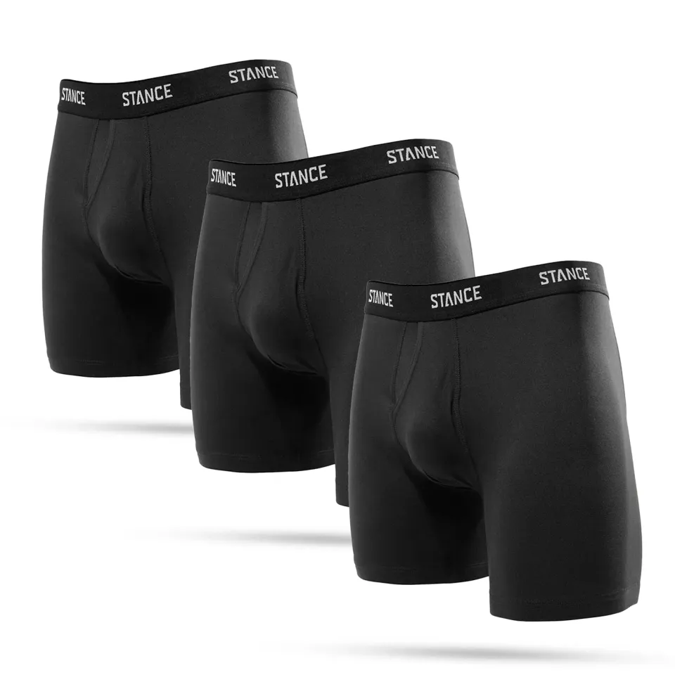 Stance Solid Boxer Brief 3-pak underbukser sort polyester