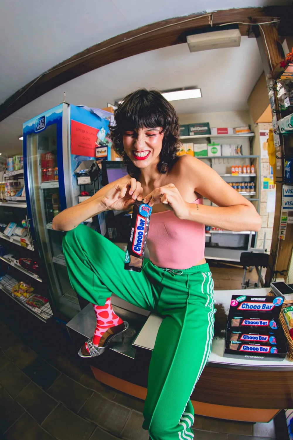 Eat My Socks Choco Bar strømper sjove