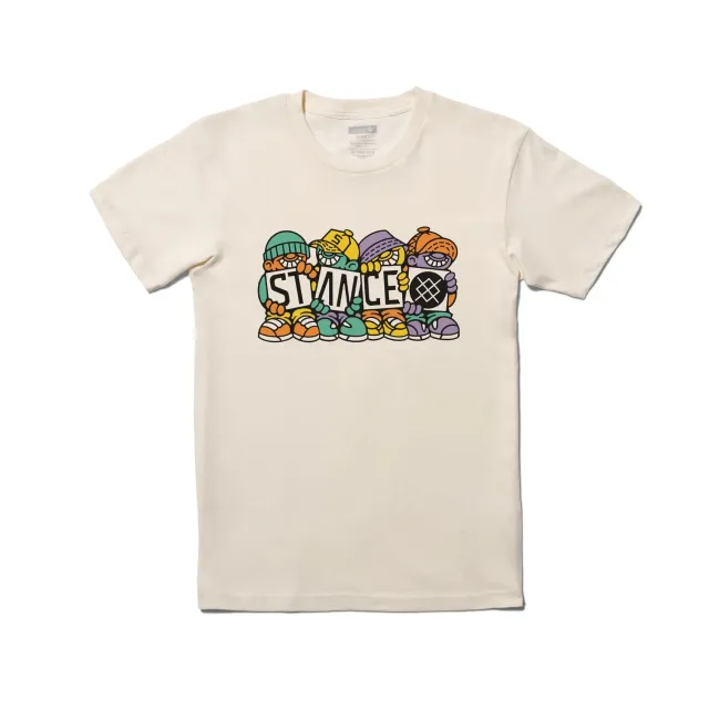Stance DJ Javier t-shirt hvid langærmet bomuld