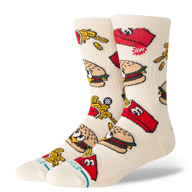 Stance Combo Meal Crew strømper tan – medium polstring