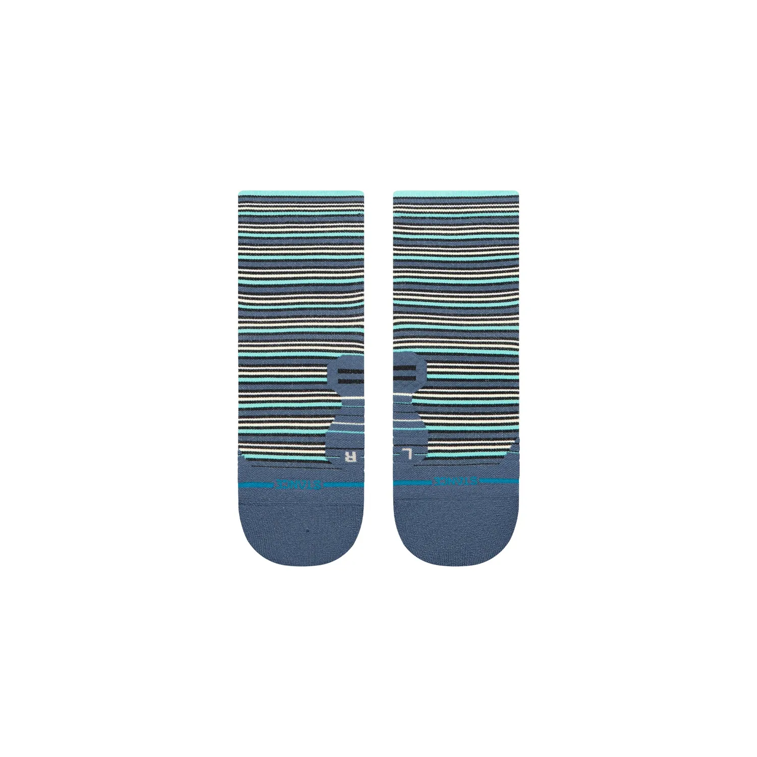 Stance Earnie Light Quarter løbestrømper sea blue åndbar