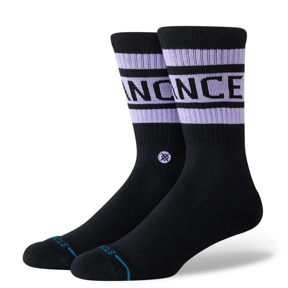 Stance Boyd crew sokker Purple stribede holdbar