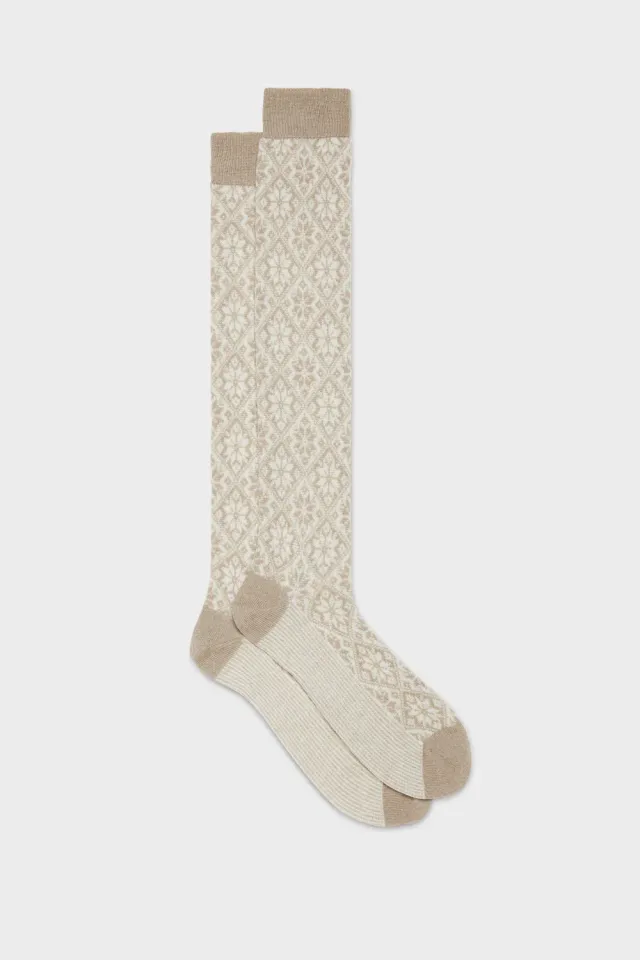 Bresciani Astrum strømper brun uld nordisk
