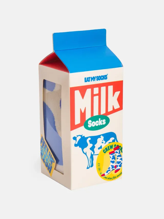 Eat My Socks Milk sokker 1 par hvid