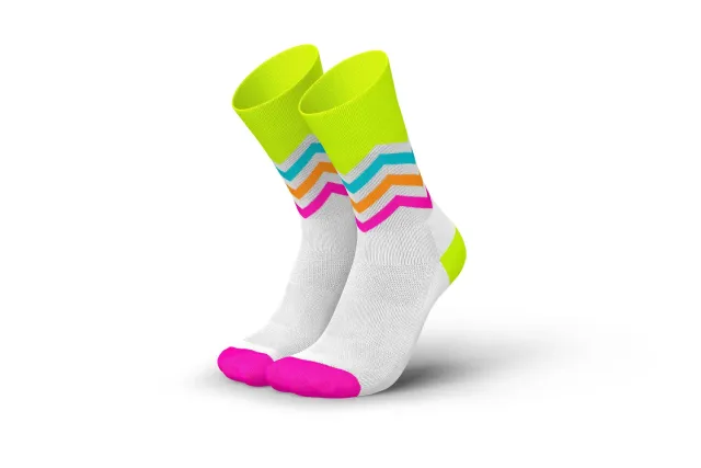 Incylence Running Volts Canary Pink løbestrømper gul