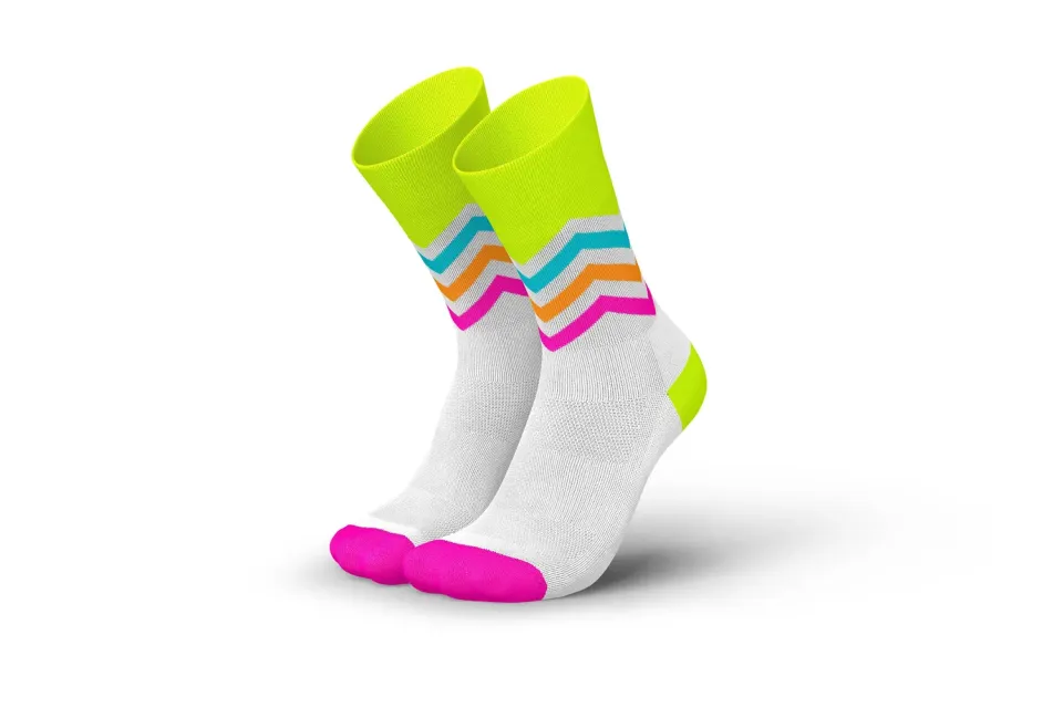 Incylence Running Volts Canary Pink løbestrømper gul