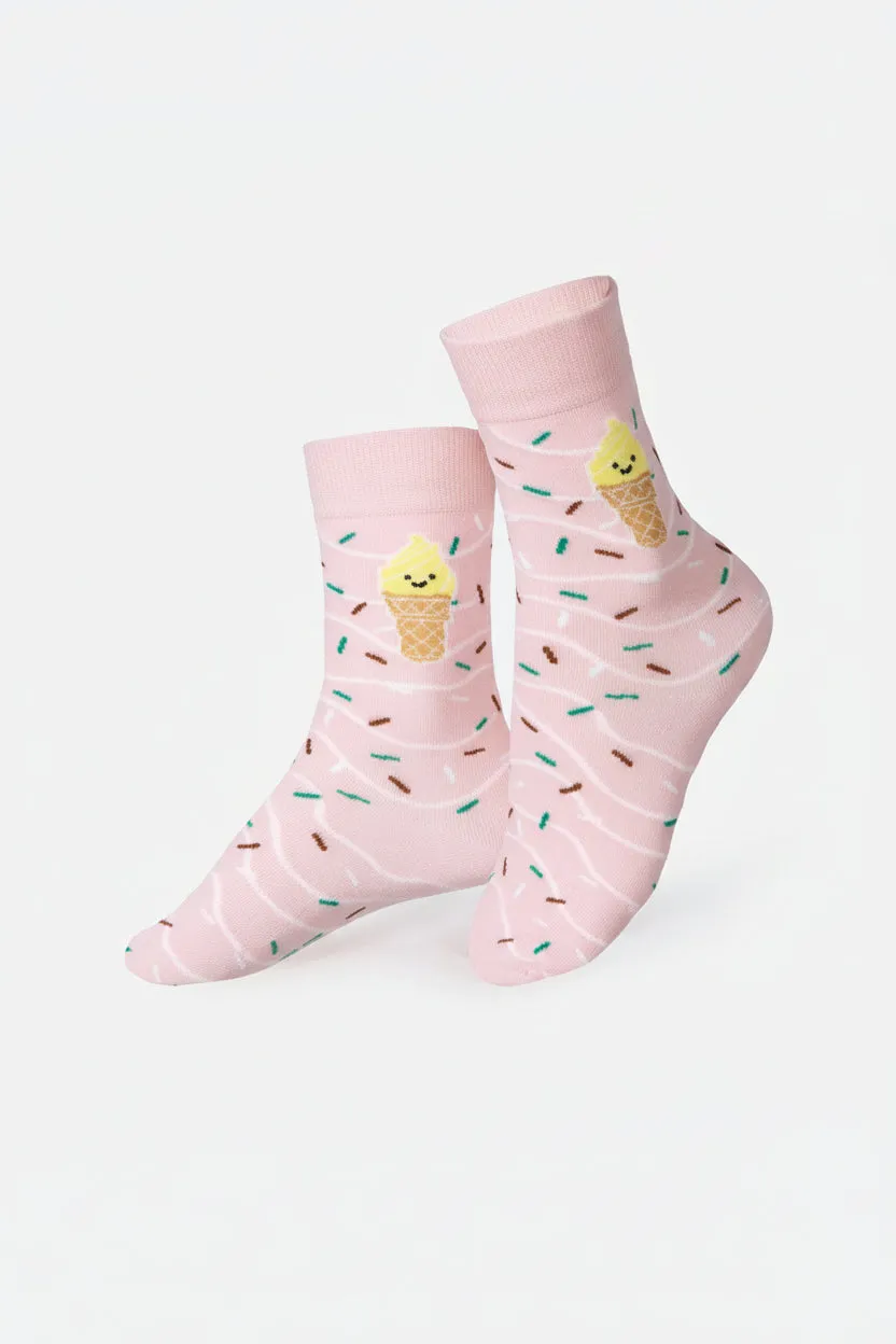 Eat My Socks Yummy Cone børnesokker isvaffel åndbar