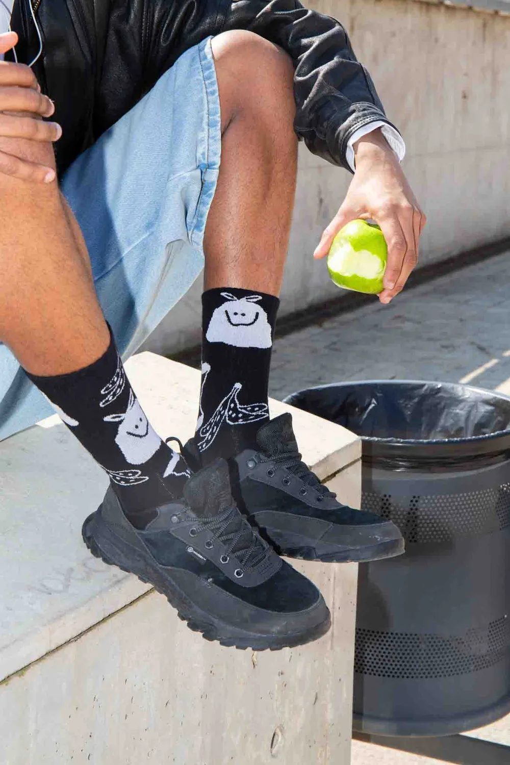 Eat My Socks Trash Flat-Pack sokker 1 par bomuld
