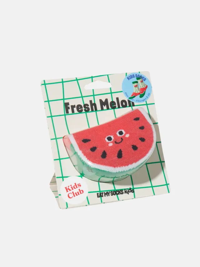 Eat My Socks Fresh Melon børnesokker vandmelon