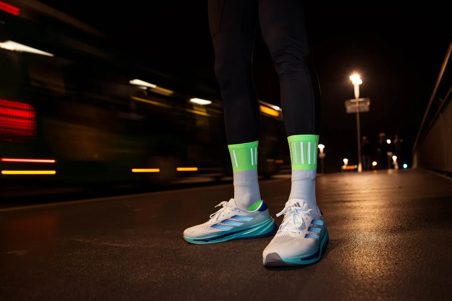 Incylence High-Viz V3 løbestrømper green refleks