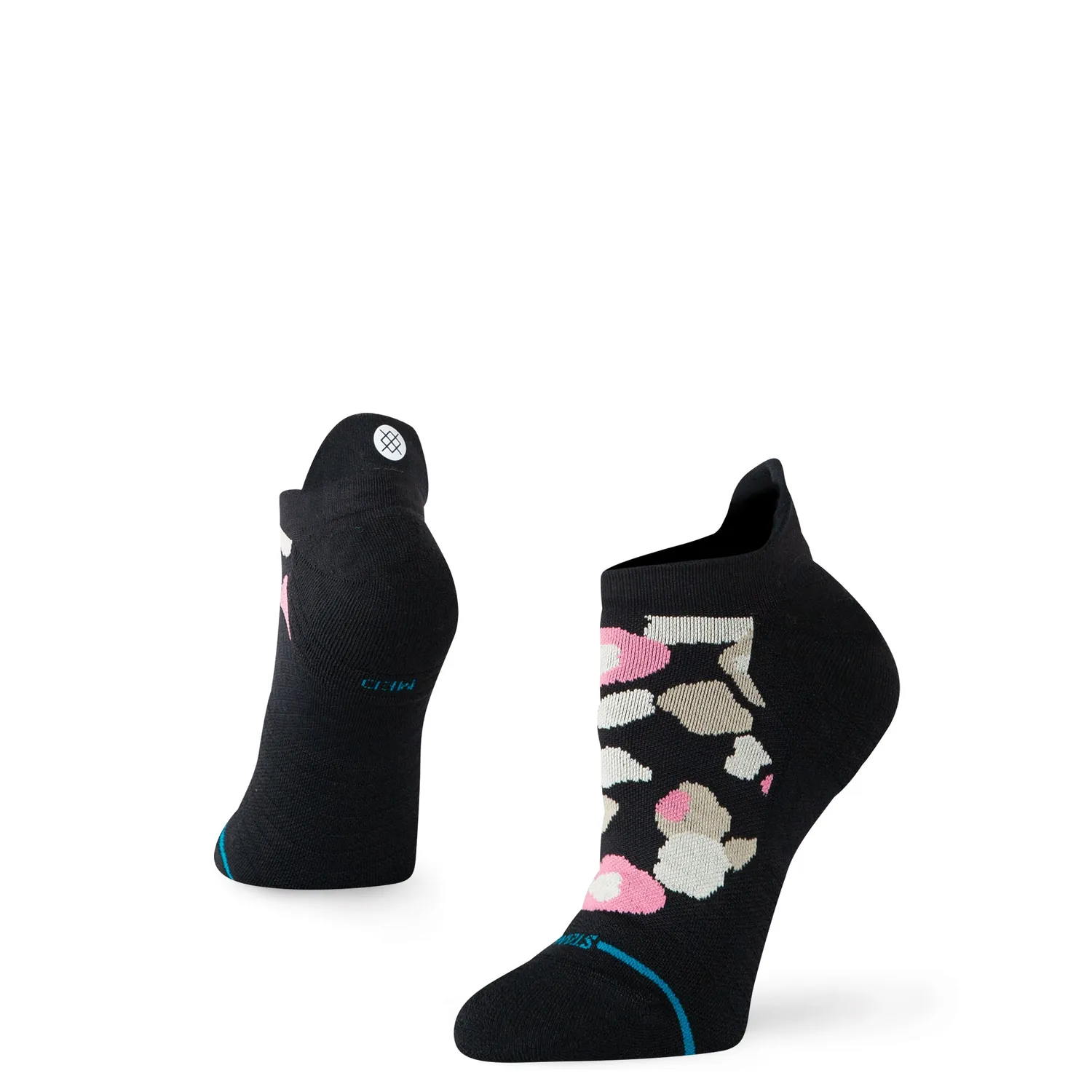 Stance Camo Floral Light Tab løbesokker sort
