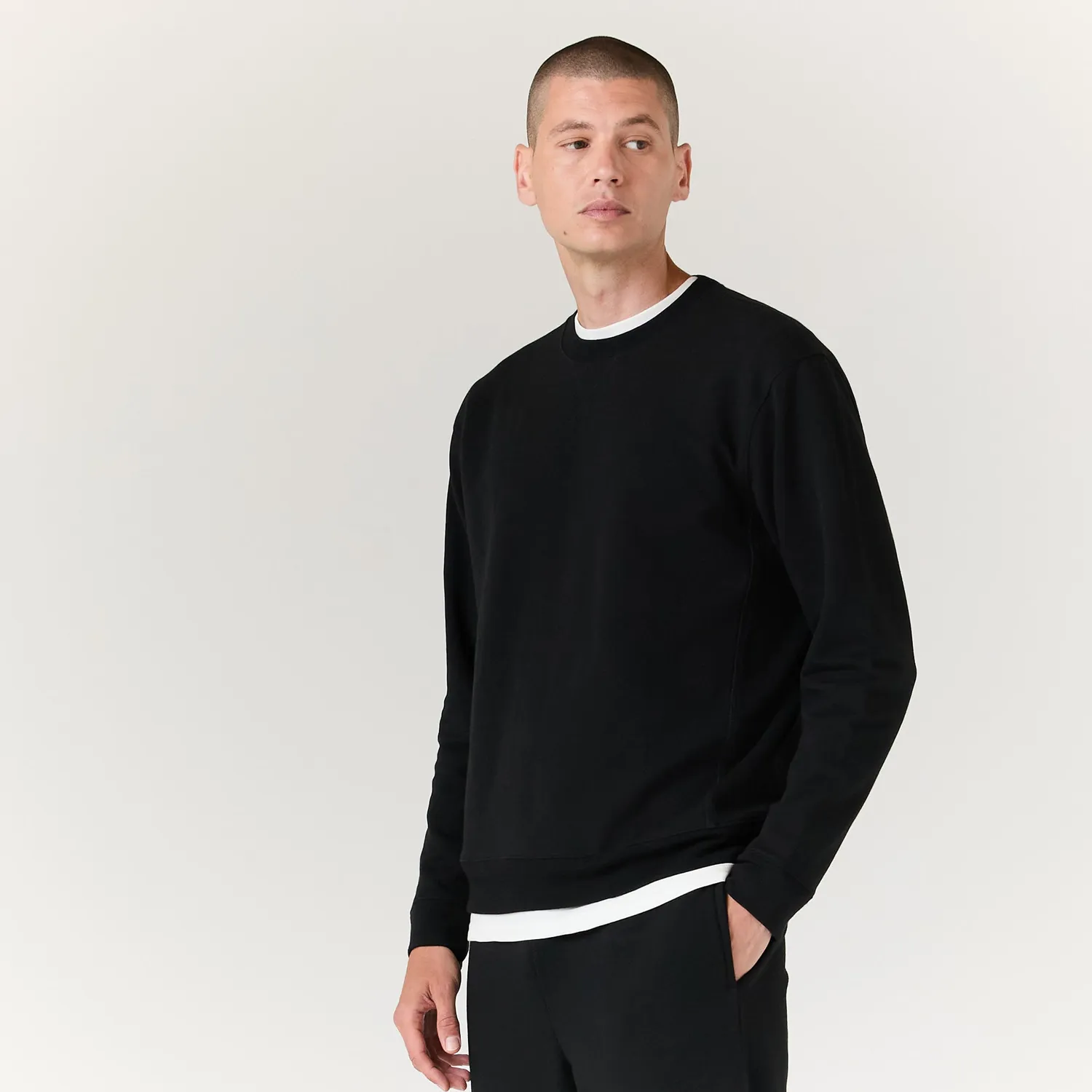 Stance Aura Crew sweatshirt sort afslappet