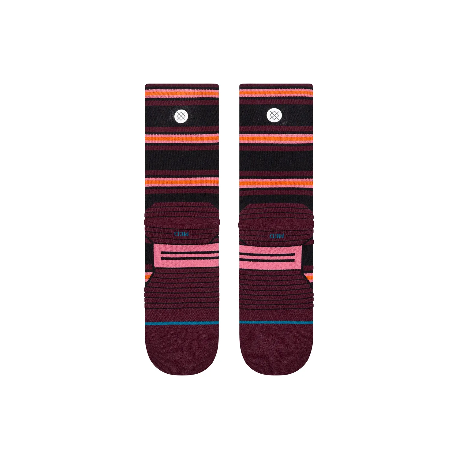 Stance Wayfarer Light Crew løbestrømper fig – let polstring