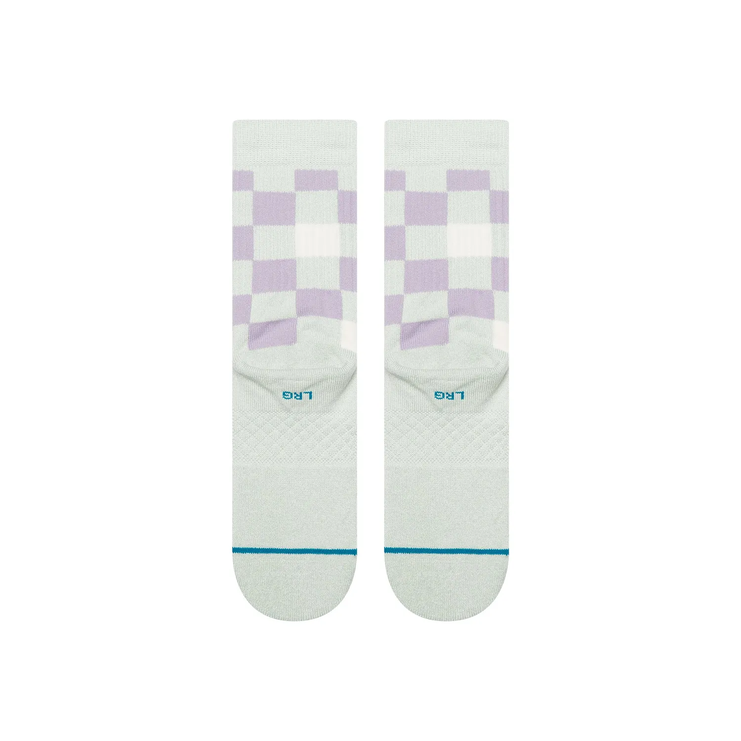 Stance Kids Chef Check Crew Sok lilla bomuld